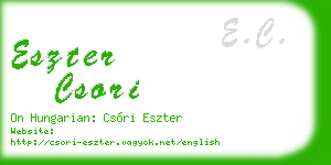 eszter csori business card