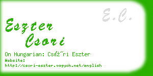 eszter csori business card